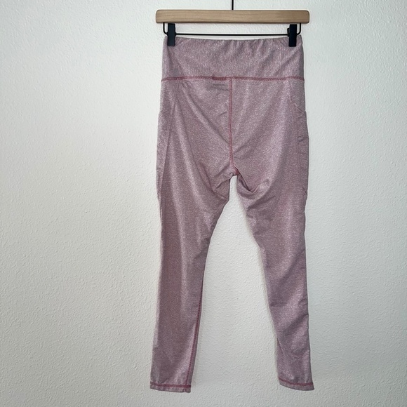 Dankin Red White Striped high Waisted Pocket Leggings size small - Picture 5 of 5